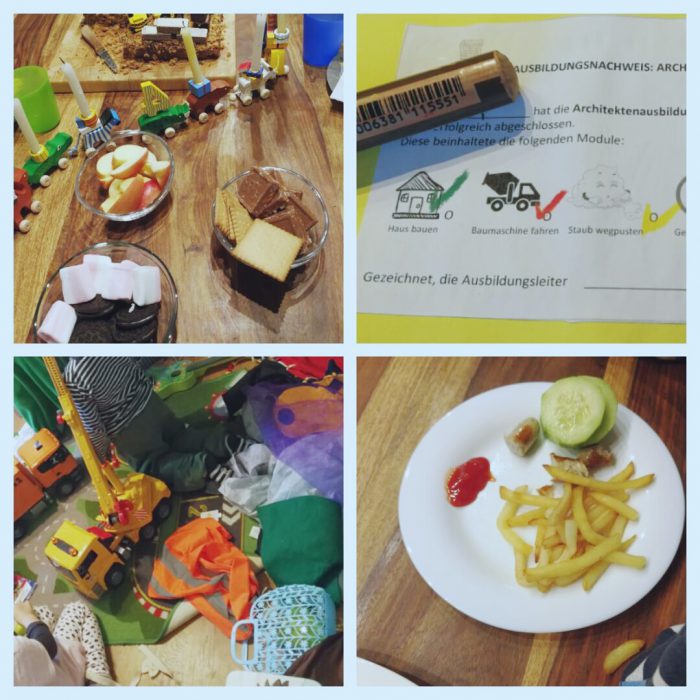 Kinderageburtstag 4. Geburtstag Architekt und Architektin